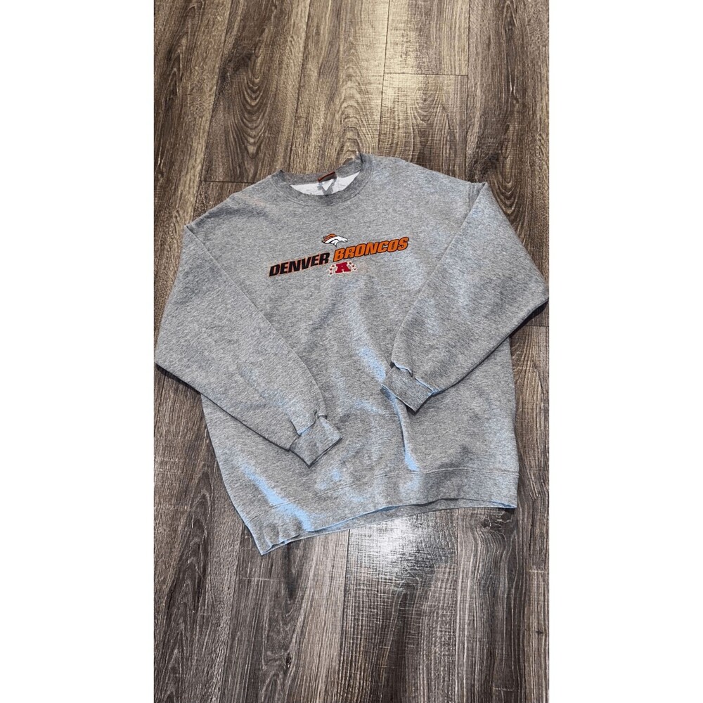 Denver Broncos NFL sweater men’s gray size XL vintage